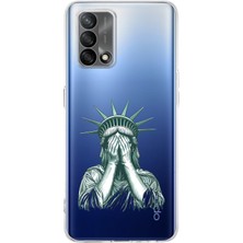 Mobilpad Oppo A74 Uyumlu Baskılı Yumuşak Silikon Şeffaf Telefon Kılıfı