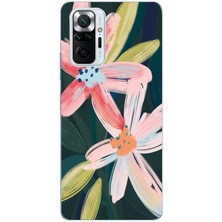 Mobilpad Xiaomi Redmi Note 10 Pro Uyumlu Baskılı Yumuşak Silikon Şeffaf Telefon Kılıfı