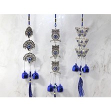 AyrStore Buğz Metal Nazar Boncuğu Çan Model 21