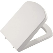 AyrStore Buğz Premium Lüks Kare Amartisörlü Yavaş Kapanan Klozet Kapağı