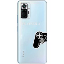 Mobilpad Xiaomi Redmi Note 10 Pro Uyumlu Baskılı Yumuşak Silikon Şeffaf Telefon Kılıfı