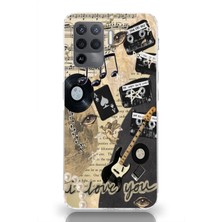 Mobilpad Oppo Reno 5 Lite Uyumlu Baskılı Yumuşak Silikon Şeffaf Telefon Kılıfı