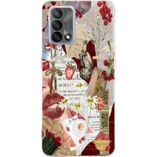 Mobilpad Oppo A74 Uyumlu Baskılı Yumuşak Silikon Şeffaf Telefon Kılıfı