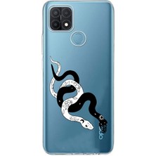 Mobilpad Oppo A15 / A15S Uyumlu Baskılı Yumuşak Silikon Şeffaf Telefon Kılıfı