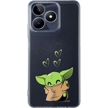 Mobilpad Realme C53 Uyumlu Baskılı Yumuşak Silikon Şeffaf Telefon Kılıfı