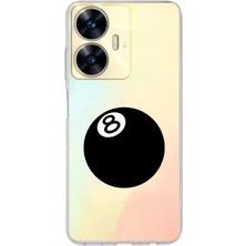 Mobilpad Realme C55 Uyumlu Baskılı Yumuşak Silikon Şeffaf Telefon Kılıfı