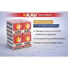 AyrStore Buğz Kav Marka Kibrit Emniyetli Çocuk Kilitli 10 Adet