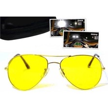 AyrStore Buğz Metal Çerçeveli Anti Far Gece Görüş Gözlüğü (Damla Modeli)