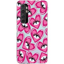 Mobilpad Xiaomi Mi Note 10 Lite Uyumlu Baskılı Yumuşak Silikon Şeffaf Telefon Kılıfı