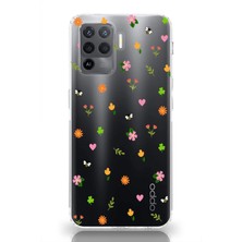 Mobilpad Oppo Reno 5 Lite Uyumlu Baskılı Yumuşak Silikon Şeffaf Telefon Kılıfı
