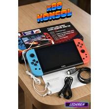 L'edoren X80 Oyun Konsolu 7 Inç Büyük Ekran Konsol +10000 Oyun Ps1/mame Retro Konsolu Hd Tv Out