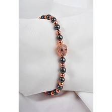 Euromoda Kafatası Tasarımlı Zirkon Taşlı Bileklik