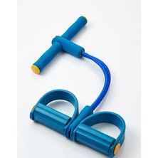 NK SPOR Mavi Body Trimmer-Mekik Aleti-Direnç Lastiği-Evde Spor Ekipmanları-Karın Kası Aleti-Bel Inceltme Egzersizleri-Fitness-Taşınabilir Egzersiz Bandı.