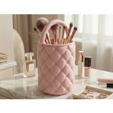 Modu3D Şık Tasarımlı Pembe Organizer Çanta – Masaüstü Çok Amaçlı Kozmetik ve Aksesuar Tutucu