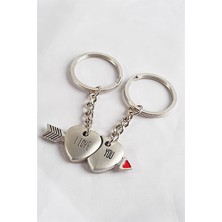 Euromoda Kalp ve Ok Tasarımlı Best Friends Arkadaş Anahtarlık Aksesuarı