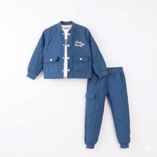 Gold Trend Erkek Çocuk Bayramlık 3 Parça Ceketli Spor Şık Takım – Mevsimlik Kombin 2-5 Yaş