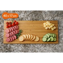 Mutfakçım Doğal Ahşap Peynir ve Sunum Tabağı Dikdörtgen 40X17 cm