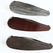 Euromoda Düz Çizgili 3lü Klipsli Yan Toka Seti