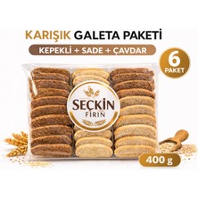 Karışık Galeta Paketi 400 G (Kepekli + Sade + Çavdar) 6 Paket