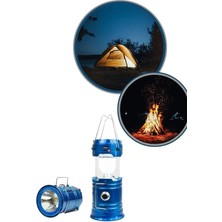 Calperia Büyük Boy Güneş Enerjili Kamp Feneri Işıldak Lamba USB Şarjlı