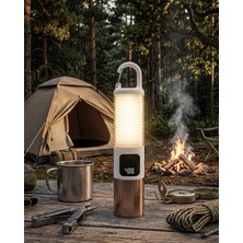 tp Buğz Taşınabilir LED Kamp Feneri USB Şarjlı Yüksek Parlaklık 500 Lümen Güç Göstergeli