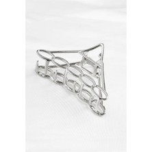 Euromoda Metal Gümüş Renkli Mandal Toka