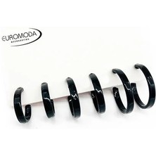 Euromoda 6lı Halka Tasarımlı Siyah Renkli Kaliteli Unısex 6lı Halka Küpe Seti