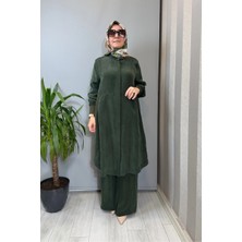 Miss Dalida Hakim Yaka Cepli Cupro Kap Haki T26Y-8008