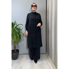 Miss Dalida Hakim Yaka Cepli Cupro Kap Siyah T26Y-8008