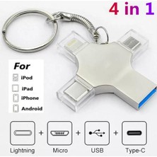 Tablet ve Telefon Uyumlu 64 GB 4 In 1 Flash Disk