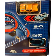 tp SH40594 Şarjlı Fosforlu Racing Set 42 Parçalı-Zrv