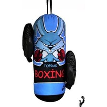 Buffer Çocuk Boks Kum Torbası Eldiven Dahil 2-6 Yaş Mavi