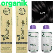 3.00 Koyu Kahve Biomagic Organik Saç Boyası (2 Boya 2 Oksidan)