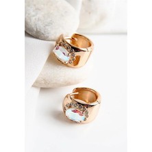 Euromoda Xuping Alerji ve Kararma Yapmama Garantili Zirkonium Taşlı Küpe