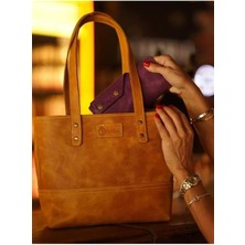 twingold Isminize Özel Deri Tote Bag