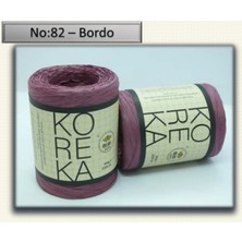 Milano Koreka N: 82 Bordo Rafya El Örgü Ipliği 100 Gr. 220 Mt.