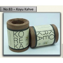 Milano Koreka N: 83 Koyu Kahve Rafya El Örgü Ipliği 100 Gr. 220 Mt.