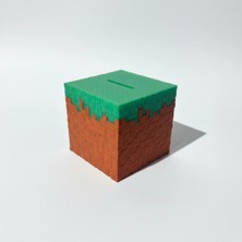 Atatuğ Hediyelik Piksel Tasarımlı Çimen Blok Hediyelik Kumbara (10X10X10 Cm)