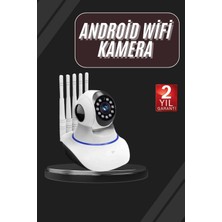 Calperia LED Aydınlatmalı 5 Antenli Motorlu 1080P Wifi Kamera Sensörlü