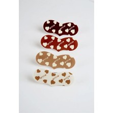 Euromoda Kalp Tasarımlı 4lü Klipsli Yan Toka Seti