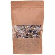 Şifa Toptan Kraft Pencereli Kilitli Doypack 11X18.5X7 cm - 100 gr 50 Adet