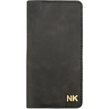 twingold Isminizin Baş Harflerine Özel %100 Dana Deri Rainbow Uzun Antrasit Cüzdan