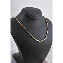 Euromoda Çelik Gold ve Metalik Renkli Unisex Çelik Kolye