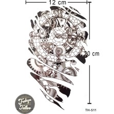 Trakya Tattoo Geçici Dövme 1-2 Hafta Kalıcı Yarım Kol Dişliler