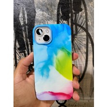Davinci Case iPhone 14 Marble Rainbow Deri Magsafe Luxury Kılıf