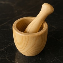 Genel El Yapımı Dişbudak Ağacından Ahşap Havan & Tokmak Seti – Doğal, Sağlıklı, Dayanıklı, Yerli Üretim