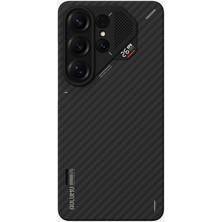 Samsung Galaxy S26 Ultra Ile Uyumlu Kılıf Aulumu Slim Aramid Fiber Karbon