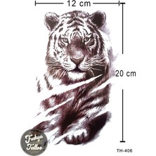 Trakya Tattoo Geçici Dövme 1-2 Hafta Kalıcı Yarım Kol Kaplan