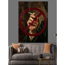 Artmeg Sigara Içilmez Uyarı Levhası Tablo Dekoratif Kanvas - Mdf Ahşap Tablo