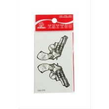 Zero Land Drnds Silah Tattoo Dövme Sticker - Beyaz